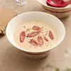Tigela de Cerâmica com Cor Underglaze de Rosa Vermelha Tigela de Sopa Tigela Grande Doméstica Nova Bacia para Sopa Tigela para Macarrão Tigela Pessoal para Ramen