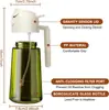 Garrafa Spray de Óleo de Vidro para Uso na Cozinha, Design Integrado de Spray e Despejo, Sem Gotejamento, Controle Preciso de Óleo, Garrafa de Óleo Tipo Pressão