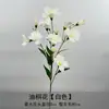 Materiais florais em tons de branco para salões de casamento, móveis para vitrines, adereços de flores de seda para decoração suave, arranjos de flores, marcadores de corredor, buquês artificiais atacado