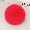 Produção de Chaveiros de Bola de Pelo para Carro, Pingentes para Bolsas Femininas, Bolas de Pelo Falso de Coelho de Pelúcia, Pingentes de Chaveiro, Acessórios para Roupas e Sapatos