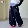 Pantalones Casuales de Pierna Ancha para Niñas Primavera 2026 Nuevos Estilosos Pantalones Casuales de Patchwork a Cuadros para Niños Mayores