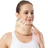 Protector de cuello a rayas de seda de hielo, funda para el cuello, para uso diario en casa, oficina, sedentario, soporte antiarqueamiento, soporte para el cuello, funda para el cuello extraíble y lavable
