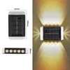 Nova Lâmpada de Parede Luminous Solar para Exterior Jardim Pátio Decoração de Casa Lâmpada de Parede para Atmosfera Externa Iluminação