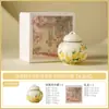 Juego de Tazas de Té Margarita con Glaseado de Yema de Huevo Cerámica Taza Maestra Taza Individual Taza de Cata Personal Juego de Té Kung Fu Tetera