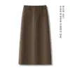 Elegante y estiloso midi falda de talle alto, adelgazante para mujer, perfecta para el trabajo o uso casual, colección otoño/invierno 2026, versátil y que realza la figura
