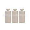 Botella de Plástico Ecológico con Popote para Gel Antibacterial 250ml 500ml Bomba de Madera de Bambú Botella de Cosmético Champú Gel de Ducha