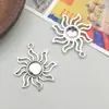 1 novo pingente de liga de prata antiga retro simulação estrela lua sol pingente acessórios diy