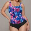 Comercio Exterior Europeo y Americano 2026 Transfronterizo Amazon Nuevo Traje de Baño para Mujer Tankini Moda Ajustado Conjunto de Ropa de Baño de Dos Piezas