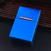 Estuche metálico para cigarrillos, resistente a la presión, a prueba de humedad, apertura magnética, estuche para cigarrillos con impresión a color, aleación de aluminio, estuche personalizado para cigarrillos para hombre, venta al por mayor del fabricante