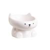 Directo de fábrica personalizable tierra Baiyun 5 pulgadas lindo doble cuello forma de oso perrito mascota Tazón de arroz comedero
