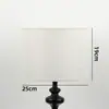 Lámpara de Mesa, Lámpara de Pie, Lámpara Colgante, Pantalla de Lámpara de Pared, Pantalla Cónica de Tela, Mesita de Noche de Dormitorio, Tela de Lino Simple y Acogedora