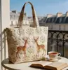 2026 Sitio Independiente Transfronterizo Amazon Bolso Tote Acolchado Nuevo Estampado Digital Bolso de Algodón Casual para Viajero