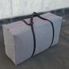 Bolsa de transporte de mezclilla gruesa, resistente al desgaste, impermeable, acolchada, bolsa de equipaje, bolsa tejida de envío, bolsa portátil