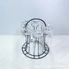 Estante de Hierro para Cerveza de Muestra, Cesta para Cerveza, Portavasos de Agua, Estante para Guardar Vasos, Cesta para Frutas, Cesta para Snacks, Estante Escurridor, Jabonera