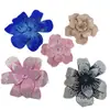 Venta Caliente Transfronteriza Doble Capa Completamente Tachonada Flor Grande Accesorios para el Cabello Flores para Zapatos Bolsas Sombreros Accesorios de Vestimenta Materiales