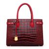 Bolso de Moda para Mujer con Patrón de Cocodrilo Nuevo de Comercio Exterior para Fans Europeos y Americanos, Bolso de Hombro para Mujer Moderno en Relieve, Bolso de Mano Versátil
