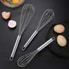 Batidor de Huevos de Acero Inoxidable Manual Comercial Palo para Batir Crema de Huevo Batidor Pequeño Batidor de Huevos Batidor para Batir Huevos