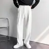 Pantalones Occidentales para Hombre Primavera y Otoño Nuevo Estilo Coreano Moderno Ins Pantalones Casuales Holgados para Hombre y Mujer Moda Colgante Rectos de Pierna Ancha