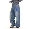 Jeans casuais estilo japonês 2026, tendência Harajuku, novo estilo ins, versátil, popular, moderno e simples