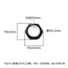 Nuevo Anillo de Plata de Ley S925 Conector para Pegamento 10mm Poligonal Colorido Conexión para Pulsera de Cuentas de Cristal DIY Accesorios de Plata