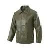 2025 Novo 2616 Jaqueta de Couro Masculina Primavera Masculina Slim Lapela Casual Jaqueta Masculina Tops Corta-vento Casual Presilha
