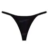 Braguitas sexys de seda de hielo para mujer, estilo europeo y americano, deportivas para yoga, sin costuras de tiro bajo, tanga T-pants de talla grande transfronteriza