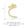 Pingente Letra Árabe Zircônia Material DIY Base de Cobre Banho de Ouro Retentor de Cor 14K Pingente de Letra com Acessório de Corrente