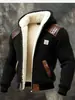 Chaqueta con capucha de forro polar engrosado, nueva popular europea y americana para otoño e invierno, sudadera con capucha tipo gofre que favorece la figura, transfronteriza para hombre
