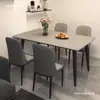 Juego de Mesa y Sillas de Pizarra para Comedor, para Uso en el Hogar, Adecuado para Apartamentos Pequeños, Mesa de Comedor Gruesa Mate, Mesa Brillante Minimalista Moderna de Lujo Ligero
