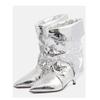 2025 comércio exterior novo fosco anti-veludo pontudo salto fino salto baixo moda plus size salto gato botas ocidentais botas curtas sapatos femininos