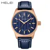 Reloj de Cuarzo para Hombre Marca Helei Guerrero Negro Modelo Nuevo Resistente al Agua con Calendario Disponible en Tiendas Físicas