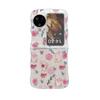 Funda para Samsung ZFlip6 con diseño floral colorido, resistente a caídas, de silicona con texto floral.