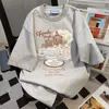 Camiseta de Manga Corta con Cuello Redondo de Diseño de Nicho de Longitud Media para Hombres y Mujeres, Verano, Holgada, Casual, Top con Cuello Redondo