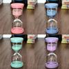 Ampulheta Macaron Hourglass Timer ornamentos de areia movediça Ampulheta de Tempo Infantil Presente Decorações de Descompressão para Desktop Funil