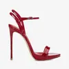 Tacones Súper Altos Europeos Americanos 2026 Verano Nuevos Tacones Altos de Aguja Punta Abierta Sexy Piel Suave Versátiles Impermeables Sandalias de Plataforma para Mujer