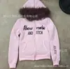 Chica Hot Americana Retro Y2K Chaqueta con Capucha y Cremallera de Cintura Ceñida para Mujer con Letras Bordadas para Otoño e Invierno con un Toque de Alta Gama
