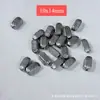 Contas de prata vintage de Shanxi, contas em formato de barril, guirlandas de cubos de açúcar, vários acessórios culturais e de artesanato para DIY