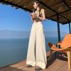 Pantalones Anchos Nuevos Primavera 2026 Jeans para Mujer Pantalones Rectos Sueltos Estilo Chica Caliente Pantalones de Mezclilla Pantalones Largos Color Albaricoque para Mujer