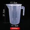 Taza medidora de plástico engrosado con escala, taza medidora de grado alimenticio, taza medidora experimental, vaso medidor, cilindro medidor, taza de plástico a escala
