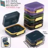 Caja de 7 Pot Pétalos de Colores Caja de Pastillas Siete Días a la Semana Caja Divisoria de Pastillas Caja de Productos para el Cuidado de la Salud a Prueba de Humedad de Grado Alimenticio
