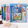 Atividade Dia das Crianças Papelaria Kit Presentes Blocos de Montar Lápis de Cor Desenho Esta caixa de papelaria Material Escolar Caixa de Presente Prêmios