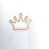 Clips de Papel Coloridos Electrochapados con Forma de Corona, Marcapáginas Metálicos Pequeños, Clips para Encuadernar Papel, Diseño Creativo