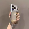 Capa de celular com laço de bolinhas aplicável para iPhone 17 16/14pro Apple 13pro superfície espelhada 15promax novo