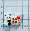 Lindos Accesorios de Resina de Panda Pegatinas Decorativas DIY para Refrigerador, Tablero, Espejo Retrovisor y Taza de Agua