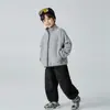 Ropa Infantil Haima 2026 Otoño Nueva Sudadera con Capucha para Niños Cardigan para Acampar al Aire Libre Ropa de Trabajo