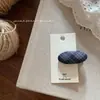 Pinza para el pelo de tela a cuadros texturizada estilo Ins coreano 2026, Accesorio de moda y simple para flequillo lateral