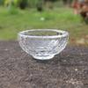 Tigela de adoração de Buda de vidro de cristal Copo de purificação de água de Deus Tigela de cera limpa Castiçal Copo de água benta Tigela de suprimento de água Máscara de óleo essencial Tigela
