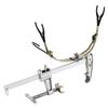 Soporte Ajustable para Pesca en Balsa Puente de Vástago de Rueda de Goteo Portátil Doble Fijo de Metal Soporte de Batería para Pesca en Barco