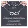 Colar Cruzado Europeu e Americano Novo Infinito de Zircônia, Gargantilha Choker com Pingente Mobius Versátil da Moda, Presente de Feriado