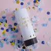 Canhão de Confete Pequeno de Mão para Bolo de Aniversário Festa Celebração Atmosfera Adereços, Tubo Spray Girado à Mão, Canhão de Confete para Mesa de Sobremesas de Casamento